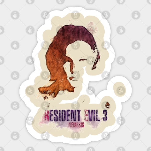 Jill Valentine Sticker by ZNEVA